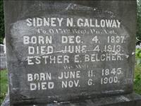 Galloway, Sidney N. and Esther E. (Belcher)